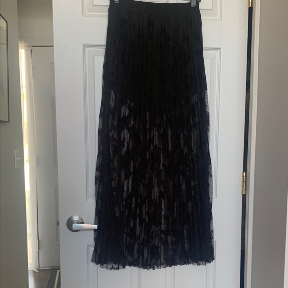 NWOT Grefit Black Mesh Maxi Skirt with attached shorts. Sexy!👍❤️